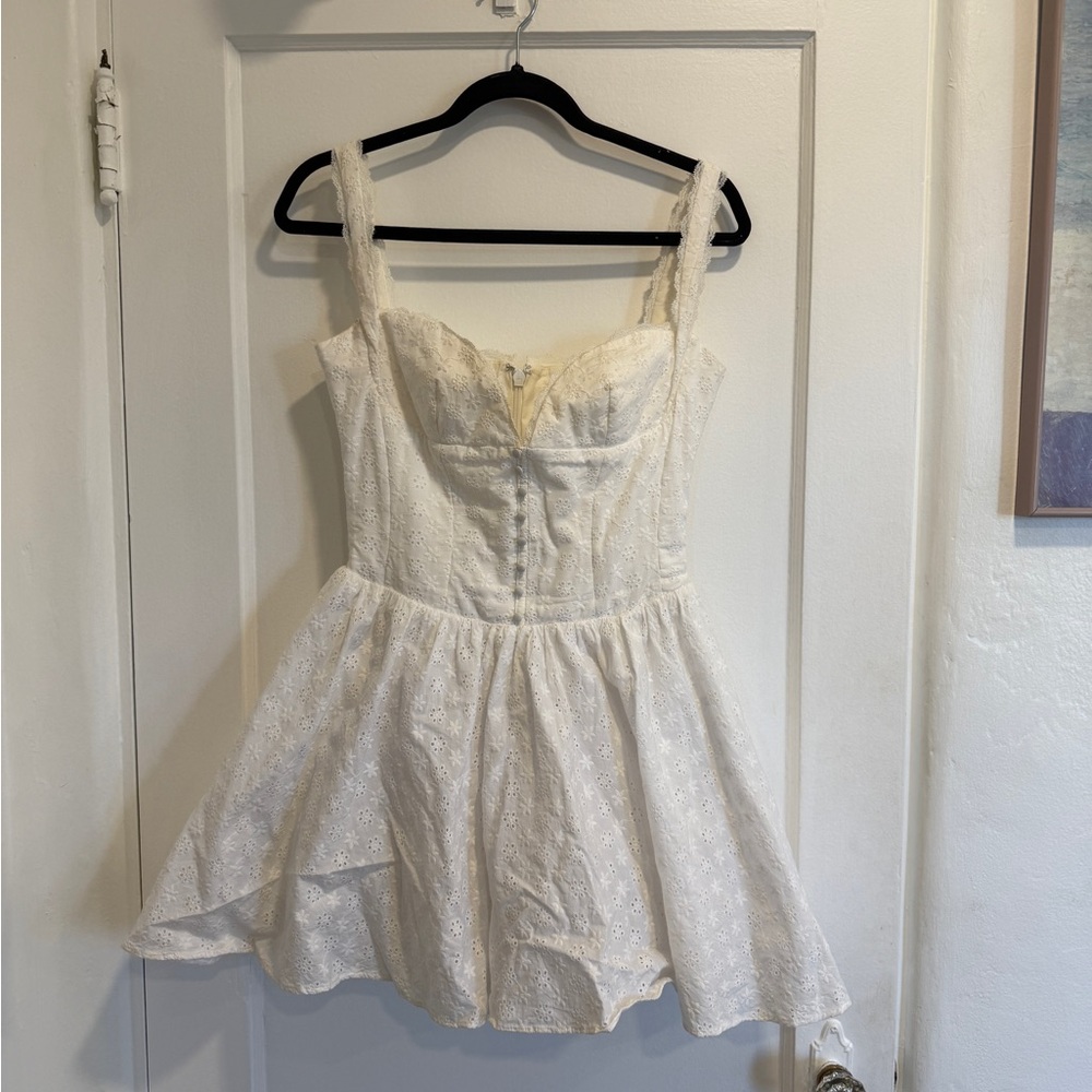 House of CB White Lace Dress